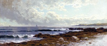 Le long de la côte Plage Alfred Thompson Bricher Peinture à l'huile
